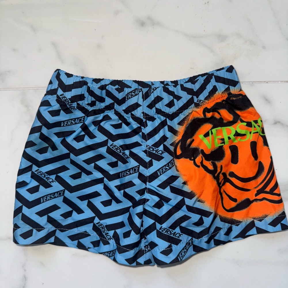 Versace Vibrant Blue and Orange Shorts